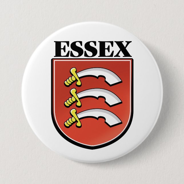 Essex County logo  3 Inch Round Button (Front)