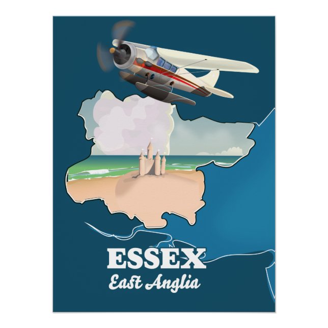 Essex county map poster (Front)