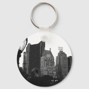 Essex House Black & White NYC Keychain