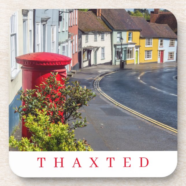Essex Thaxted panoramic view coasters (Front)