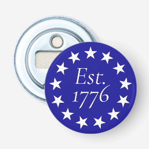 Est. 1776 Betsy Ross Flag Patriotic Gift Bottle Opener