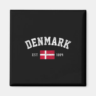 Est. 1889 Danish Flag Independence Day  Magnet