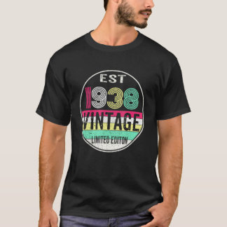 Est 1938 Vintage 1938 84th Birthday T-Shirt