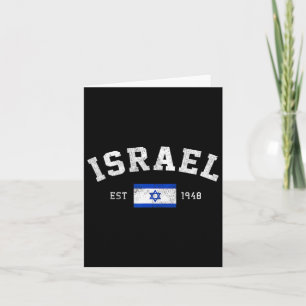 Est. 1948 Israelis Flag Independence Day Card