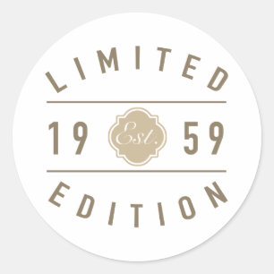 Est. 1959 Limited Edition Classic Round Sticker