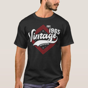 Est 1965 Vintage 1965 58 Years Old Birthday T-Shirt