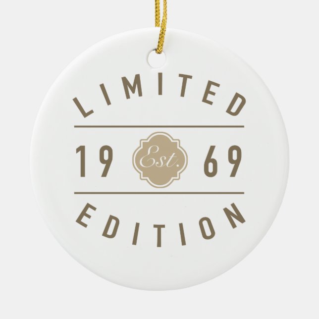 Est. 1969 Limited Edition Ceramic Ornament (Front)