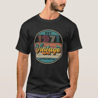 Est. 1971 Vintage 1971 Limited Edition 51Th Birthd T-Shirt