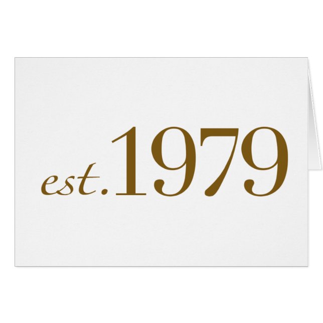 Est 1979 (Devant horizontal)