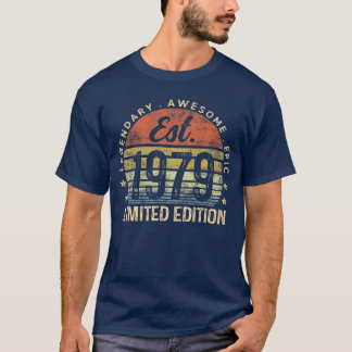 Est 1979 Limited Edition 47th Birthday Vintage 47 T-Shirt