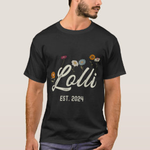Est 2024 Floral Mothers Day New Parents Pregnancy  T-Shirt