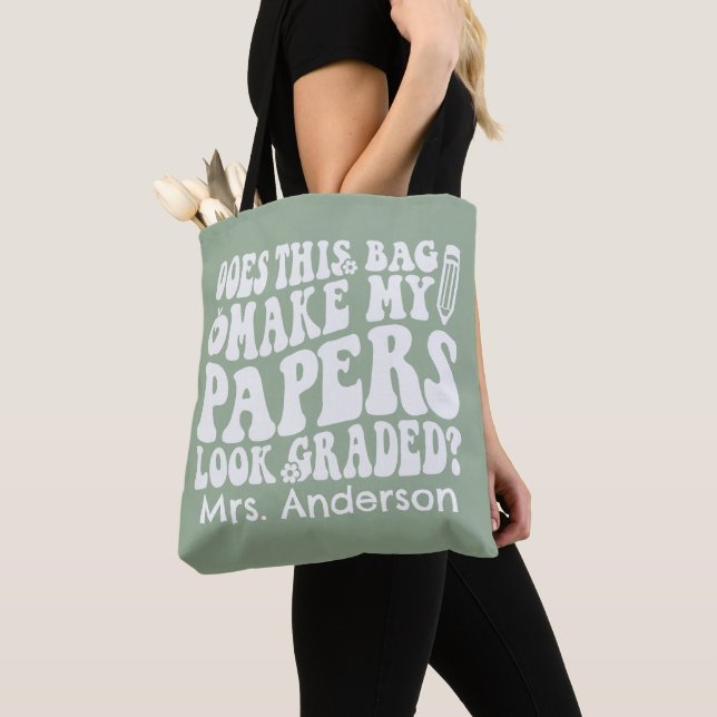 Est-Ce Que Ce Sac Rend Mes Papiers Comme Un Enseig (De près)