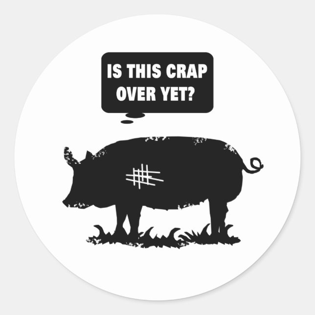 Est-Ce Que C'Est Encore De La Merde ? Sticker rond (Devant)