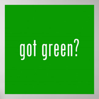 est-ce qu'il est vert ? Affiche