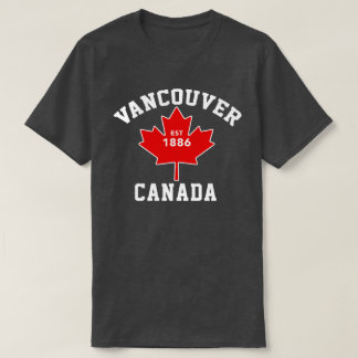 Est de Vancouver Canada. T-shirt 1886 patriotique