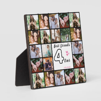 est Friend 4-Ever Photo Collage – Custom 21-photo Plaque