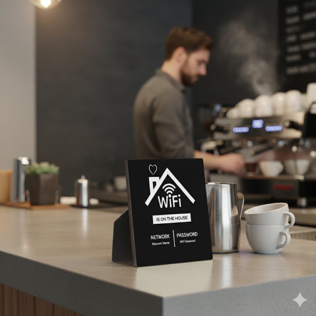 Est sur la maison Wifi Mot de passe plaque (Créateur téléchargé)