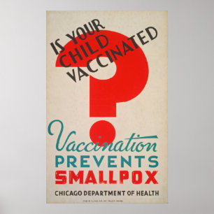 Est votre poster vintage vacciné par enfant