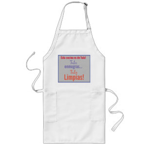 esta cocina es de tula tu la ensucias tu lalimpias long apron