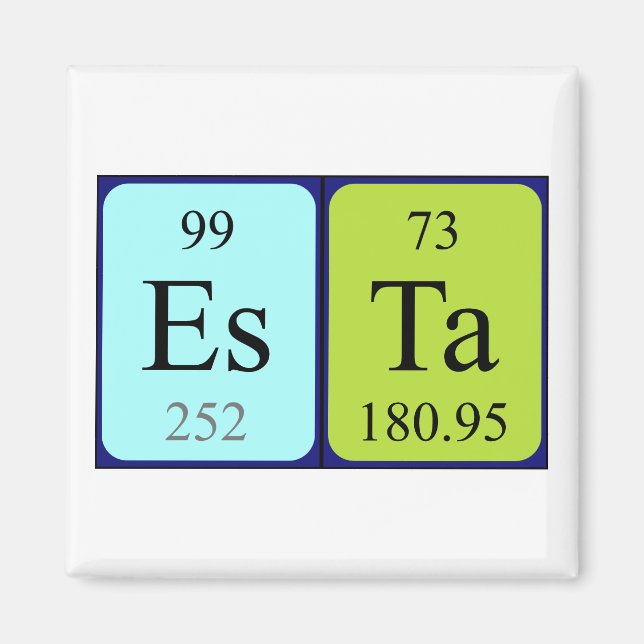 Esta periodic table name magnet (Front)