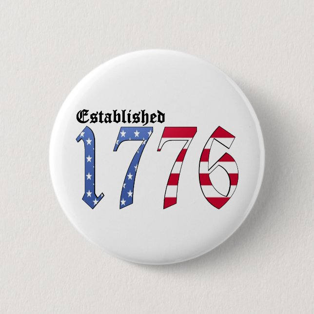 Established 1776 2 inch round button (Front)