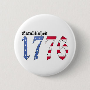 Established 1776 2 inch round button