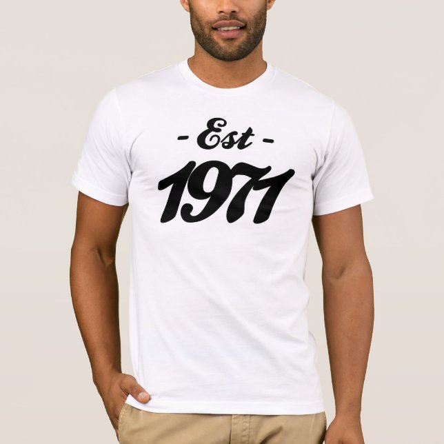 established 1971 - birthday T-Shirt (Front)