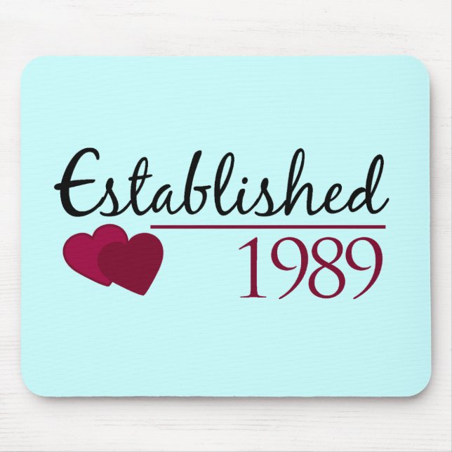 Established 1989 mouse pad (Front)