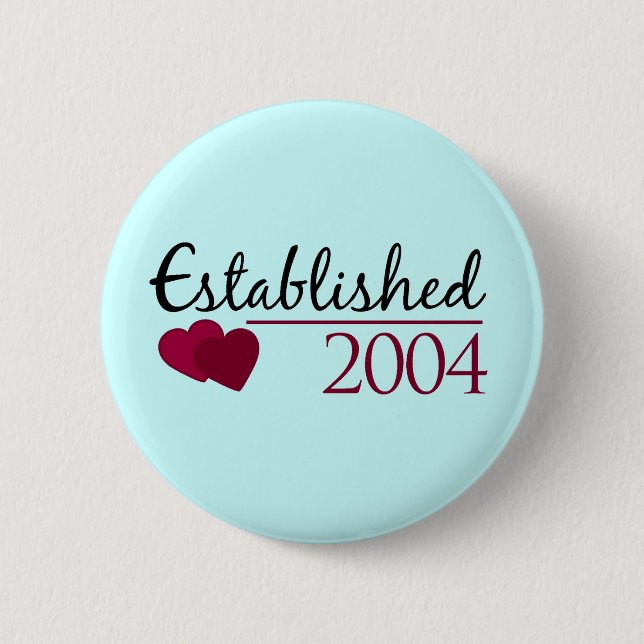 Established 2004 2 inch round button (Front)