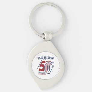 Established 50 Years Ago Birthday Gift Idea II Keychain