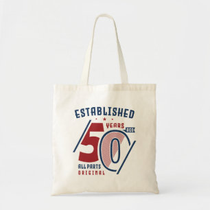 Established 50 Years Ago Birthday Gift Idea II Tote Bag