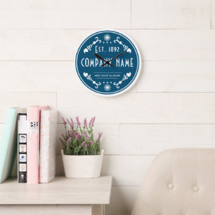 Established Business Name, Decorative Large Clock