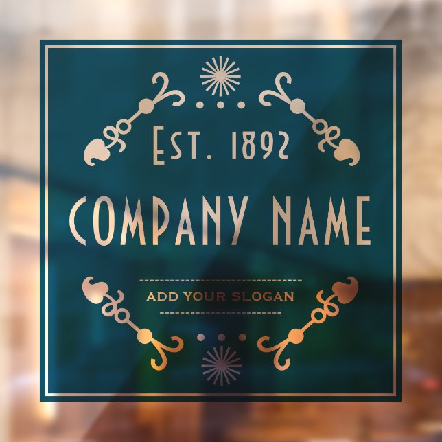 Established Business Name, Decorative Window Cling (Sheet 2)