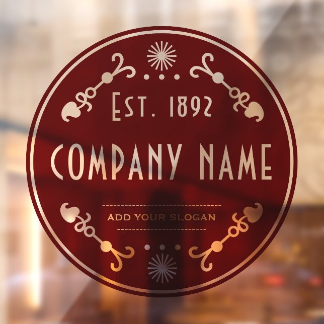 Established Business Name, Decorative Window Cling (Sheet 2)