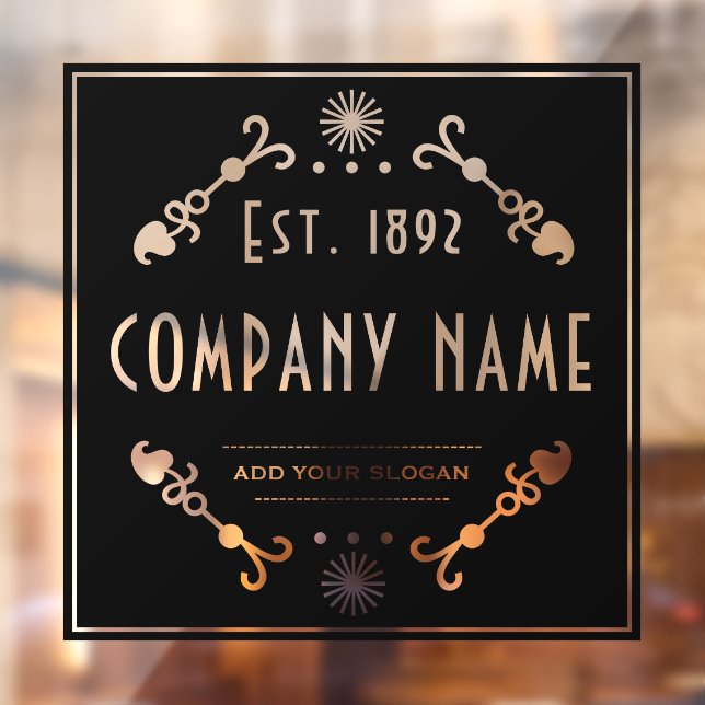 Established Business Name, Decorative Window Cling (Sheet 2)