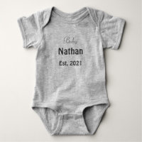 Established Date baby bodysuit T-Shirt