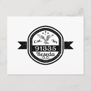 Established In 91335 Reseda Postcard