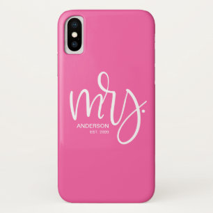 Established Year Newlywed Personalized Mrs Case-Mate iPhone Case