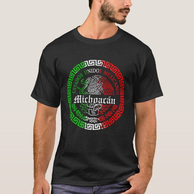 Estado de Michoacán mexico emblem shirt (Front)