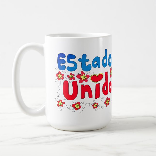 estados unidos latte mug (Left)