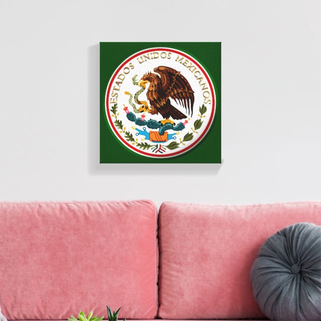Estados Unidos Mexicanos Canvas Print (Insitu(LivingRoom))