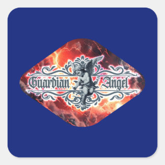 Estampa Anjo - Guardian Angel – Adesivo Square Sticker