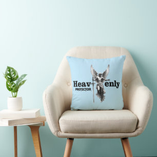 Estampa Anjo - Heavenly Protector - Almofada Throw Pillow