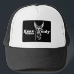 Estampa Anjo - Heavenly Protector - Bone Trucker Hat<br><div class="desc">Heavenly Protector portrays a divine angel warrior radiating strength and light. This celestial guardian stands as a symbol of faith, courage, and spiritual balance — a timeless reminder of protection and power within. Perfect for lovers of fantasy, gothic, and tattoo-style art. Looks stunning on t-shirts, posters, and phone cases. Protetor...</div>