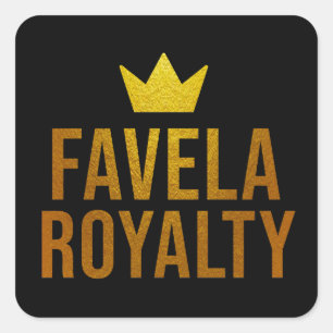 Estampa Hip Hop - Favela Royalty - Adesivo Square Sticker