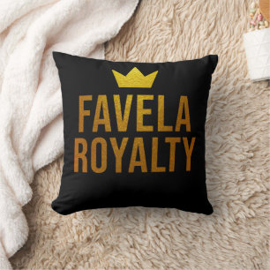 Estampa Hip Hop - Favela Royalty - Throw Pillow