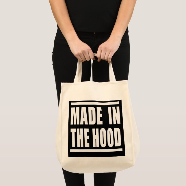 Estampa Hip Hop - Made in the Hood - Bolsa Tote Bag (Front (Product))