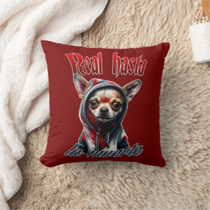 Estampa Hip Hop - Real Hasta La Muerte - Almofada Throw Pillow