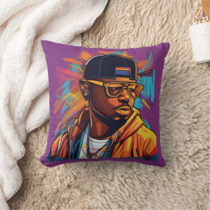 Estampa Hip Hop - Street graffiti art - Almofada Throw Pillow