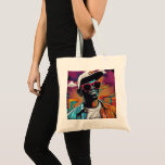 Estampa Hip Hop - Street Graffiti Art - Bolsa  Tote Bag<br><div class="desc">T-shirt with a Hip Hop Graffiti print, featuring vibrant and stylized art of a man wearing sunglasses and a cap, inspired by the style of graffiti and reggae culture. The artwork combines retro and urban elements, with balanced saturation and precise strokes in the digital painting style. Created in Adobe Illustrator,...</div>